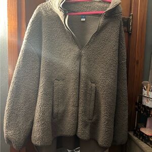 Old Navy Taupe Teddy Jacket